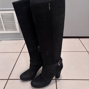 Prada Women's Elegant Black Heeled Boots
